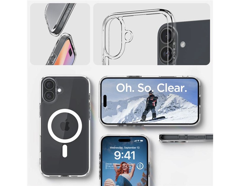Spigen Ultra Hybrid MagSafe, white - iPhone 16 Plus (ACS08075)