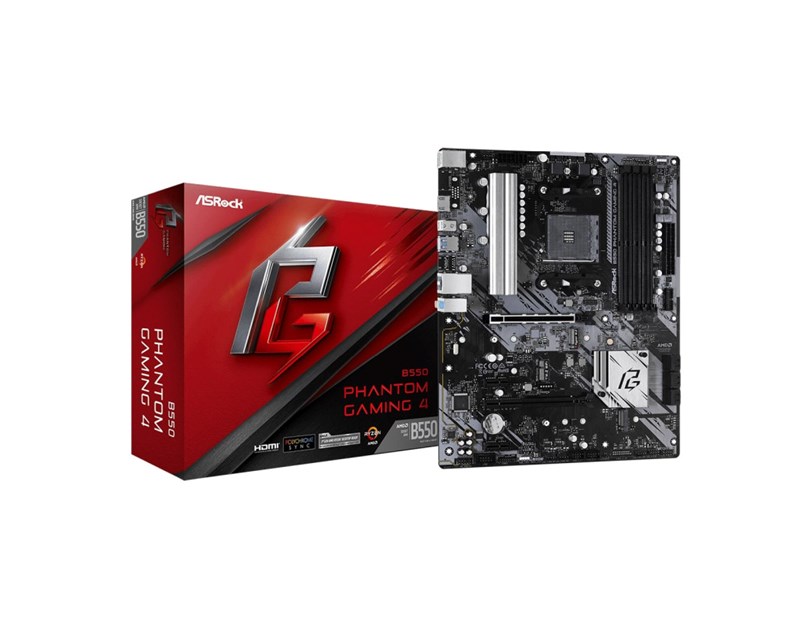 Asrock AMD B550 Phantom Gaming, S.AM4, DDR4/4533(OC), PCIe 4.0, HDMI, ATX