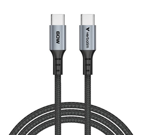 Verbatim Sync & Charge kabel USB-C na USB-C 60W 120 cm