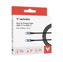 Verbatim Sync & Charge kabel USB-C na USB-C 60W 120 cm