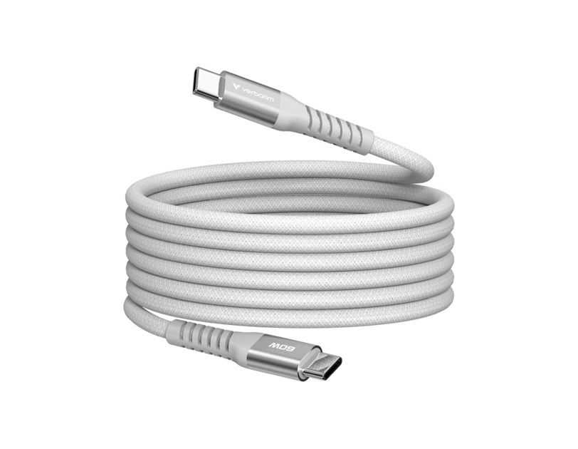 Verbatim Sync & Charge Magnetic kabel USB-C na USB-C 60W  120 cm - sivi