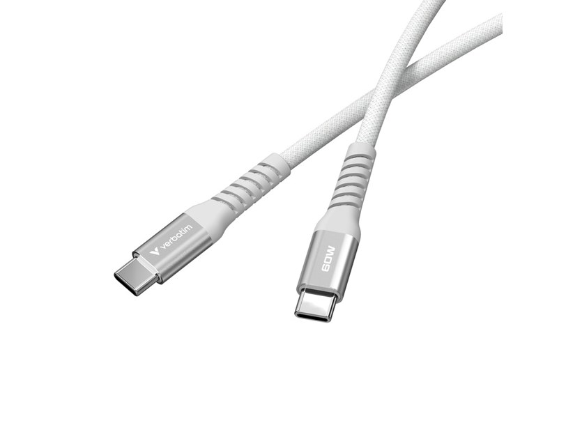 Verbatim Sync & Charge Magnetic kabel USB-C na USB-C 60W  120 cm - sivi