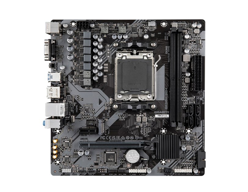 Gigabyte B650M S2H, S.AM5, 2×DDR5/ 6400 MHz(OC), PCIe 4.0, D-SUB/HDMI/DP,  mATX
