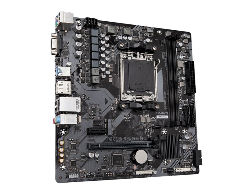Gigabyte B650M S2H, S.AM5, 2×DDR5/ 6400 MHz(OC), PCIe 4.0, D-SUB/HDMI/DP,  mATX