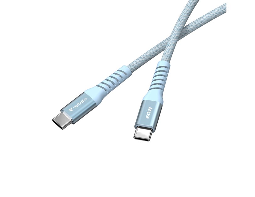 Verbatim Sync & Charge Magnetic kabel USB-C na USB-C 60W 120 cm - plavi