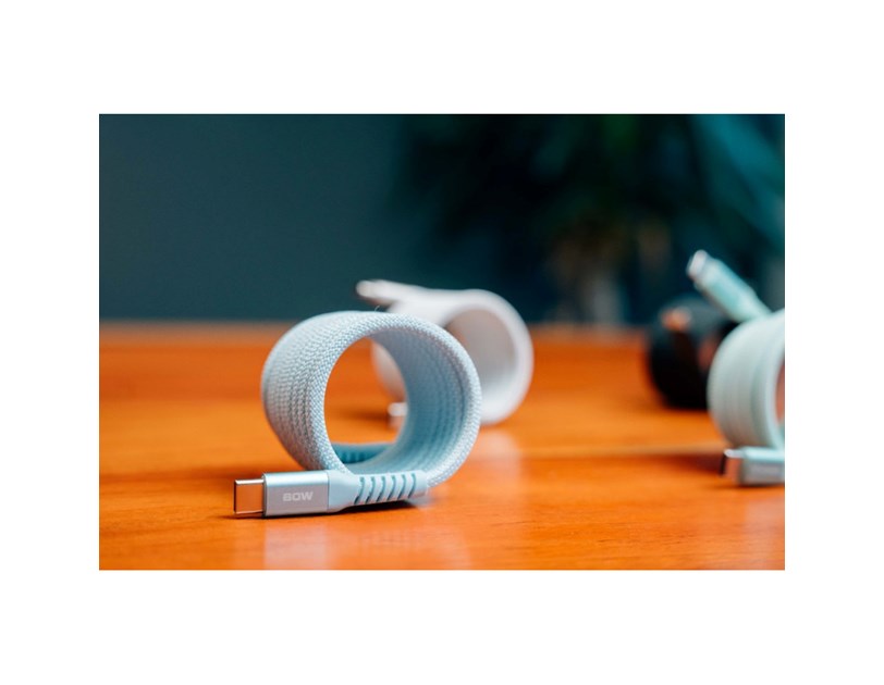 Verbatim Sync & Charge Magnetic kabel USB-C na USB-C 60W 120 cm - plavi