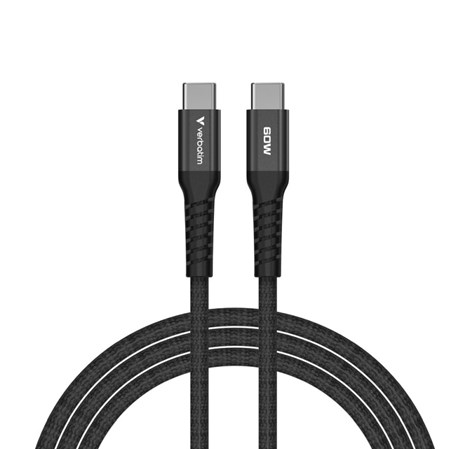 Verbatim Sync & Charge Magnetic kabel USB-C na USB-C 60W 120 cm - crni