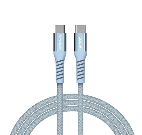 Verbatim Sync & Charge Magnetic kabel USB-C na USB-C 100W 120 cm - plavi