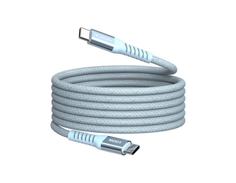 Verbatim Sync & Charge Magnetic kabel USB-C na USB-C 100W 120 cm - plavi