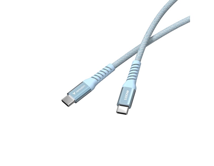 Verbatim Sync & Charge Magnetic kabel USB-C na USB-C 100W 120 cm - plavi