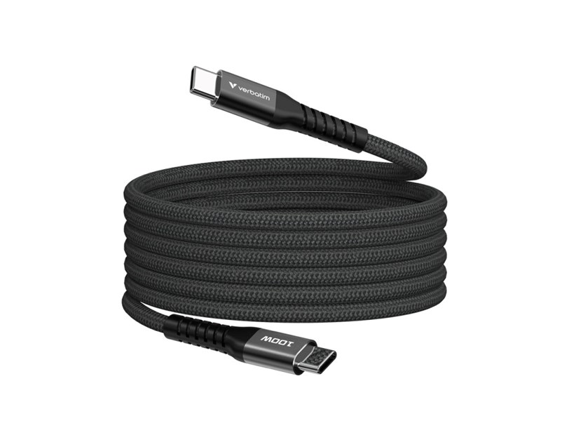 Verbatim Sync & Charge Magnetic kabel USB-C na USB-C 100W 120 cm - crni