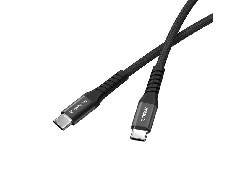 Verbatim Sync & Charge Magnetic kabel USB-C na USB-C 100W 120 cm - crni