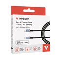 Verbatim Sync & Charge kabel USB-C na Lightning 120 cm