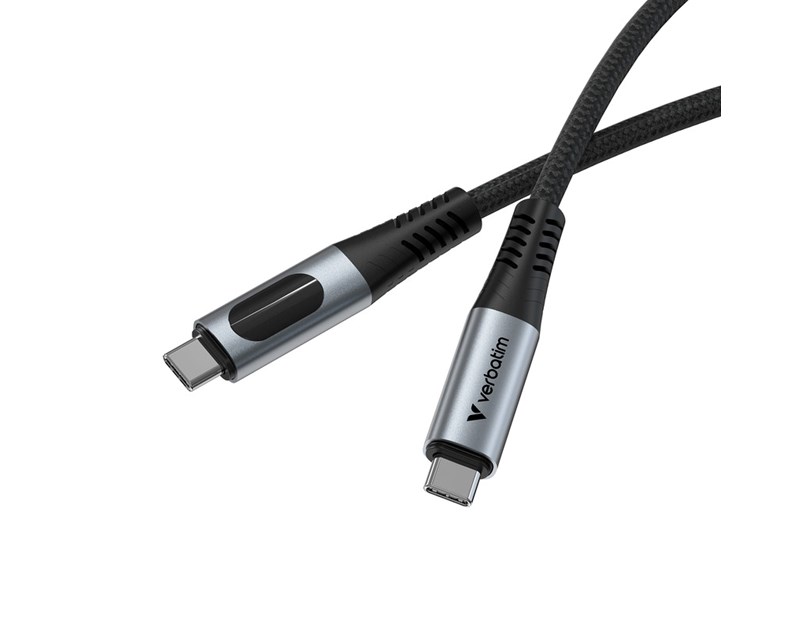 Verbatim Sync & Charge kabel USB C na USB C 100W zaslon 120 cm