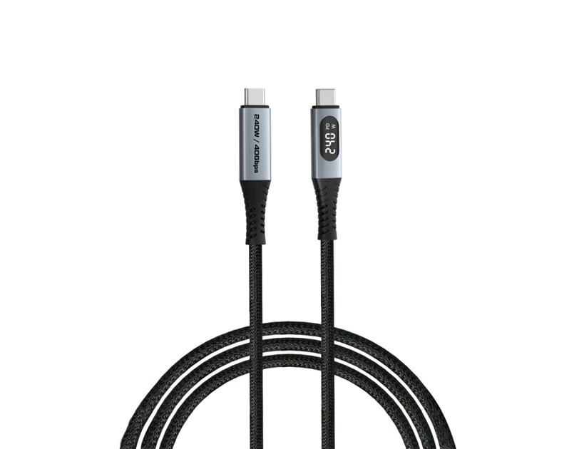 Verbatim Sync & Charge kabel USB-C na USB-C, USB4, 240W 40 Gbps zaslon 120 cm