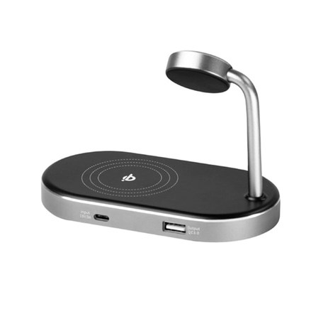 Verbatim WCS-02 stalak za punjenje 3u1 Qi/MFi Wireless + QS kabel + Apple Watch