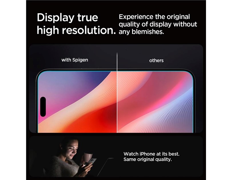 Spigen Glass tR EZ Fit 2 Pack, transparency - iPhone 16 Pro (AGL07928)