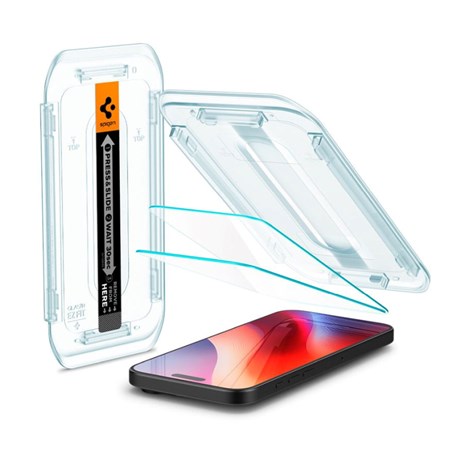 Spigen Glass tR EZ Fit 2 Pack, transparency - iPhone 16 Pro Max (AGL07907)