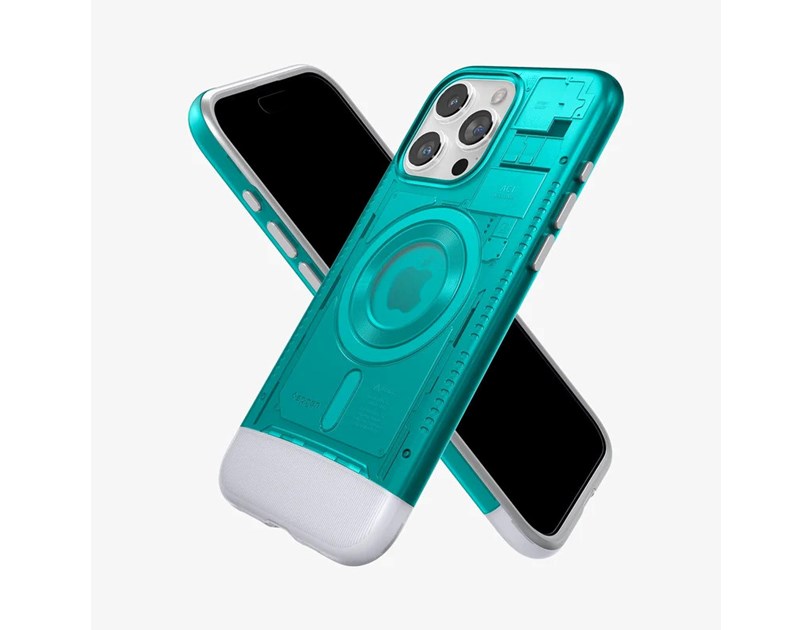 Spigen Classic C1 MagSafe, bondi blue - iPhone 15 Pro (ACS06743)