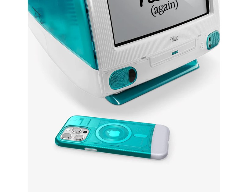 Spigen Classic C1 MagSafe, bondi blue - iPhone 15 Pro (ACS06743)