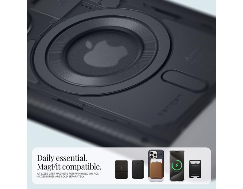 Spigen Classic C1 MagSafe, graphite - iPhone 15 Pro Max (ACS06607)