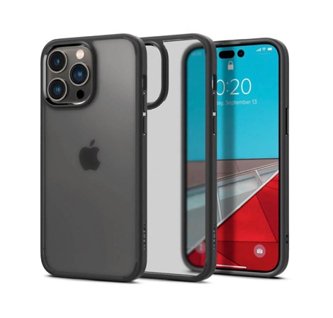 Spigen Ultra Hybrid, zaštitna maska za telefon, mat crna - iPhone 15 Pro Max (ACS06570)