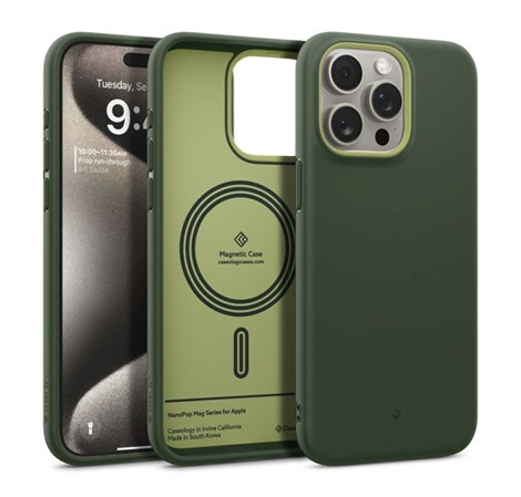 Spigen Caseology Nano Pop MagSafe, avo green, zaštitna maska za telefon - iPhone 15 Pro Max (ACS06619)