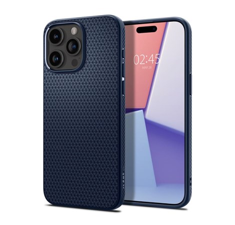 Spigen Liquid Air, zaštitna maska za telefon, tamno plava - iPhone 15 Pro (ACS06705)