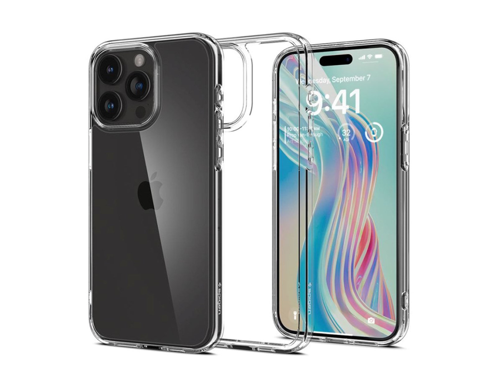 Spigen Ultra Hybrid, zaštitna maska za telefon, prozirna - iPhone 15 Pro (ACS06707)