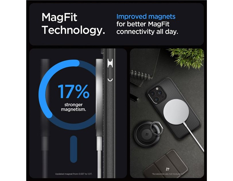 Spigen Mag Armor MagSafe, zaštitna maska za telefon, mat crna - iPhone 15 Pro (ACS06736)