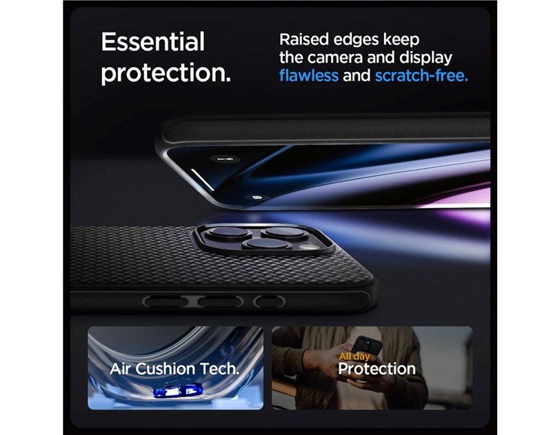Spigen Mag Armor MagSafe, zaštitna maska za telefon, mat crna - iPhone 15 Pro (ACS06736)