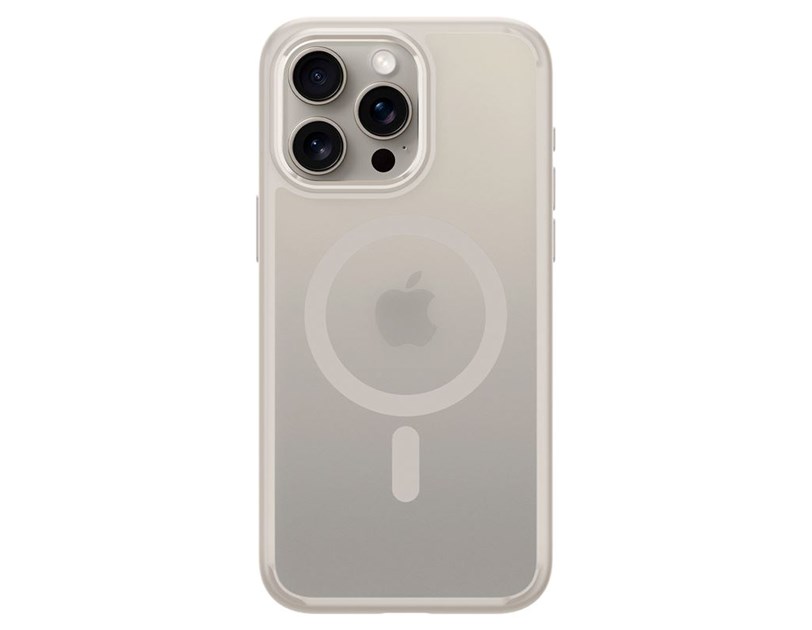 Spigen Ultra Hybrid MagSafe, frost natural titanium - iPhone 15 Pro