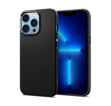 Spigen Liquid Air, zaštitna maska za telefon, mat crna - iPhone 15 Plus (ACS06650)