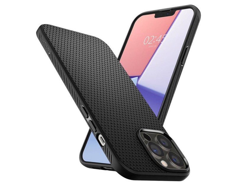 Spigen Liquid Air, zaštitna maska za telefon, mat crna - iPhone 15 Plus (ACS06650)