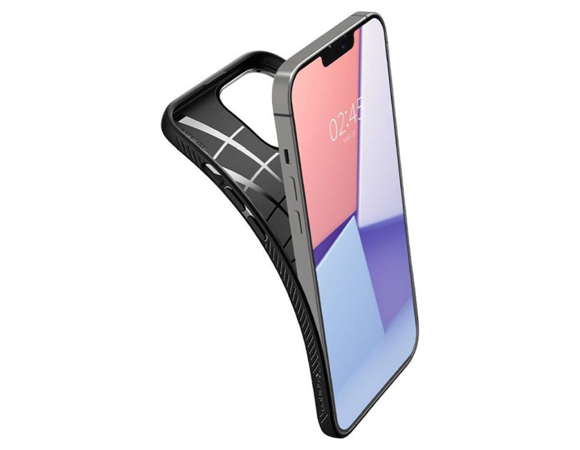 Spigen Liquid Air, zaštitna maska za telefon, mat crna - iPhone 15 Plus (ACS06650)