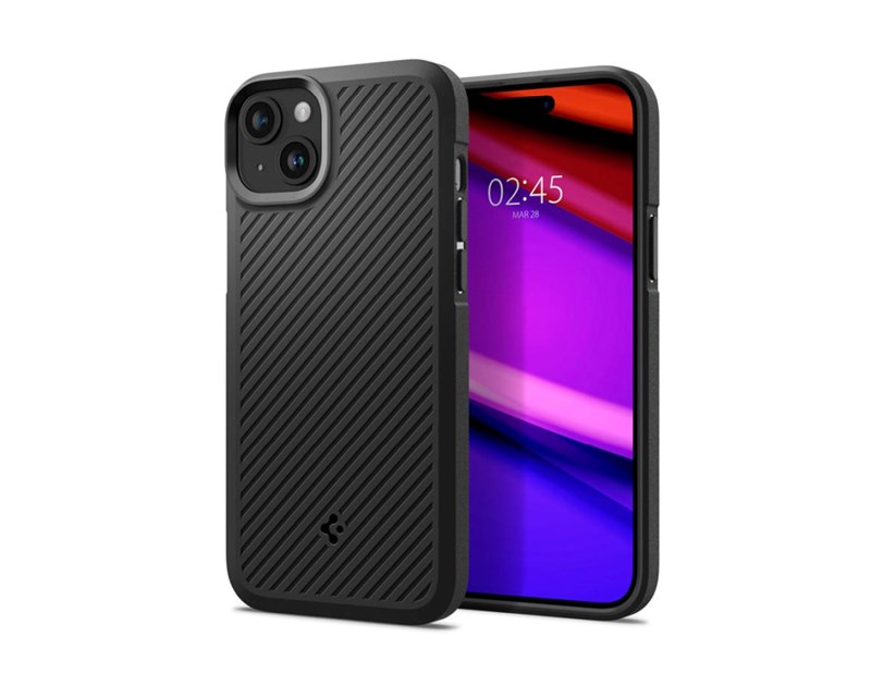 Spigen Core Armor, zaštitna maska za telefon, mat crna - iPhone 15 Plus (ACS06454)