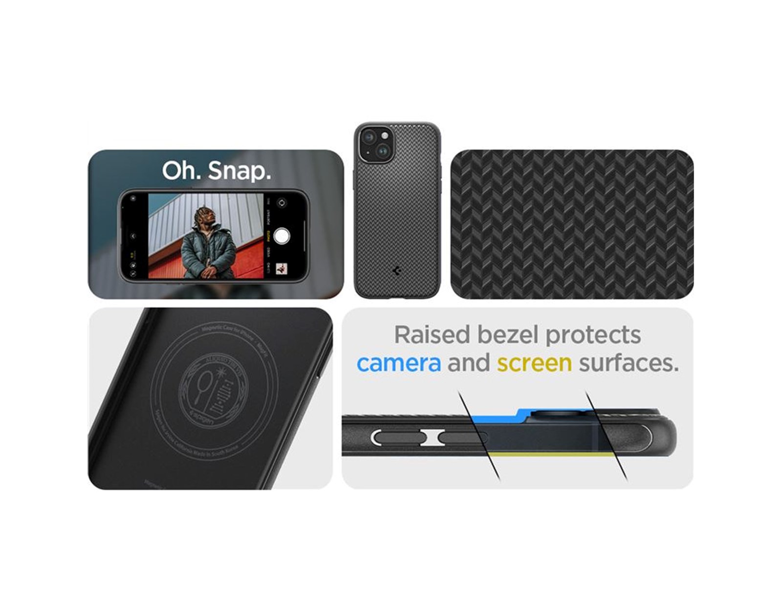 Spigen Mag Armor MagSafe, zaštitna maska za telefon, mat crna - iPhone 15 Plus (ACS06671)