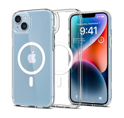 Spigen Ultra Hybrid MagSafe, zaštitna maska za telefon, bijela - iPhone 15 Plus (ACS06660)