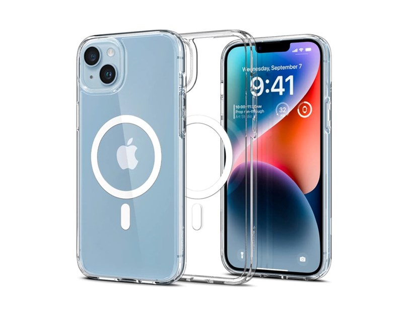 Spigen Ultra Hybrid MagSafe, zaštitna maska za telefon, bijela - iPhone 15 Plus (ACS06660)