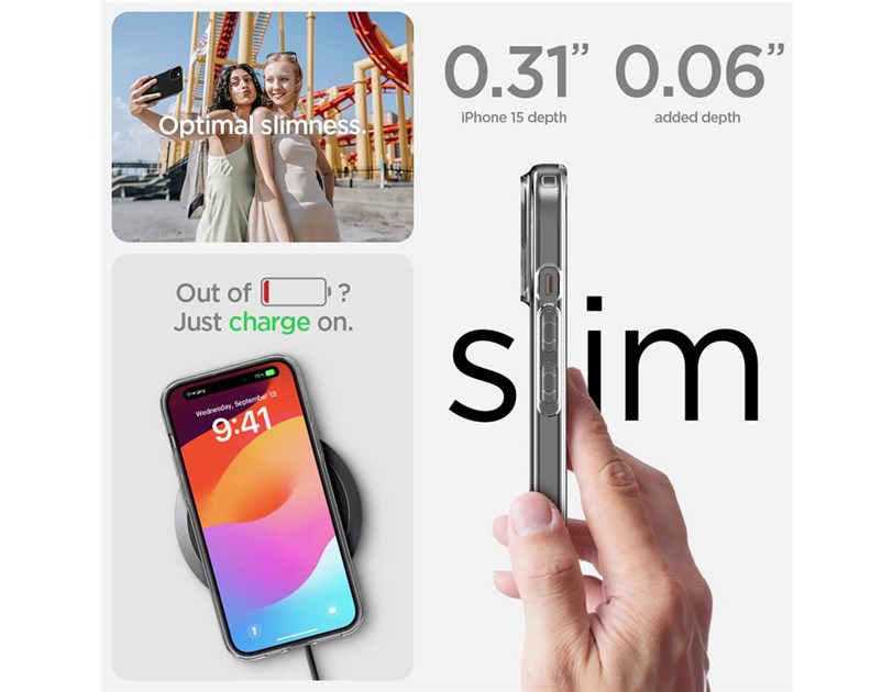 Spigen Liquid Crystal, zaštitna maska za telefon, prozirna - iPhone 15 (ACS06786)