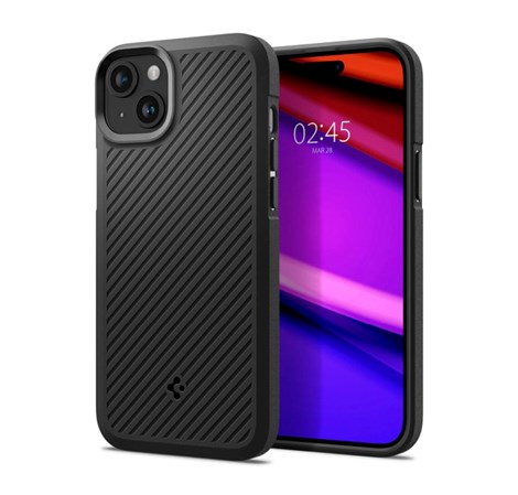 Spigen Core Armor, zaštitna maska za telefon, mat crna - iPhone 15 (ACS06479)