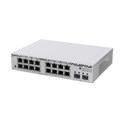 MikroTik Cloud Smart Switch CSS318-16G-2S+IN with 16 x Gigabit Ethernet ports, 2 x SFP+ cages, SwOS, desktop kućište, PSU