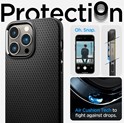 Spigen Liquid Air, zaštitna maska za telefon, mat crna - iPhone 14 Pro Max