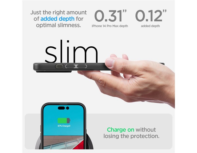 Spigen Ultra Hybrid, zaštitna maska za telefon, mat crna - iPhone 14 Pro Max