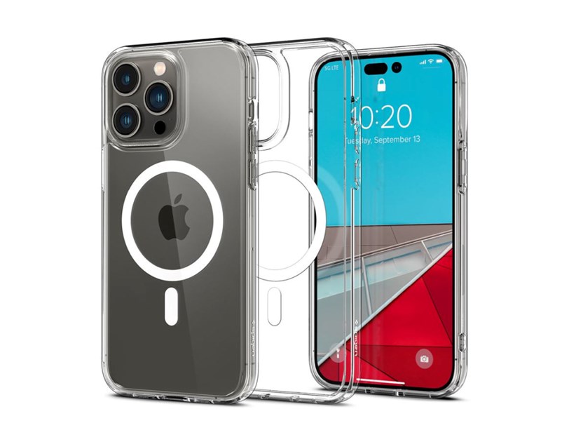 Spigen Ultra Hybrid MagSafe, zaštitna maska za telefon, bijela - iPhone 14 Pro Max