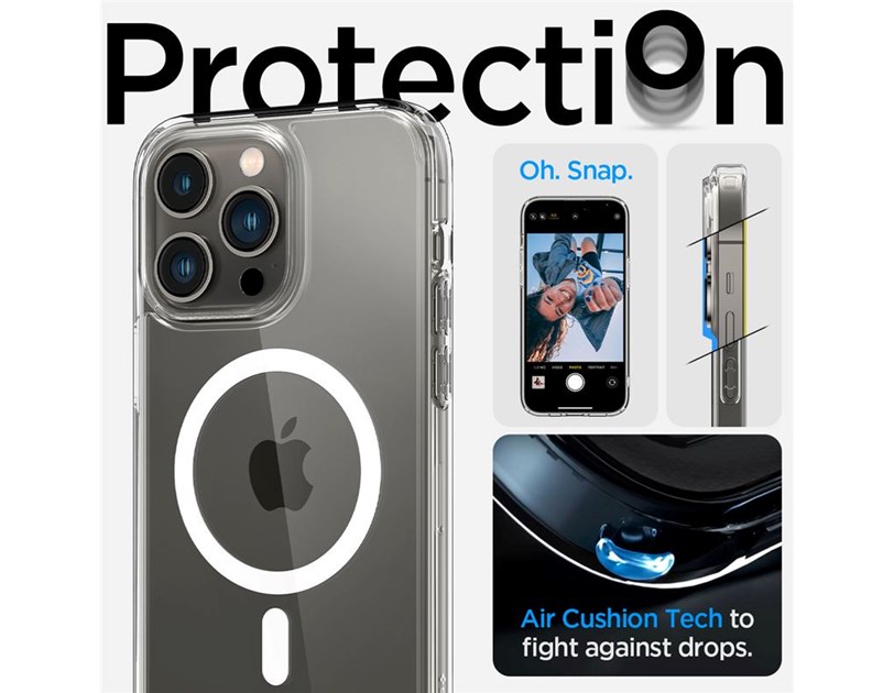 Spigen Ultra Hybrid MagSafe, zaštitna maska za telefon, bijela - iPhone 14 Pro Max