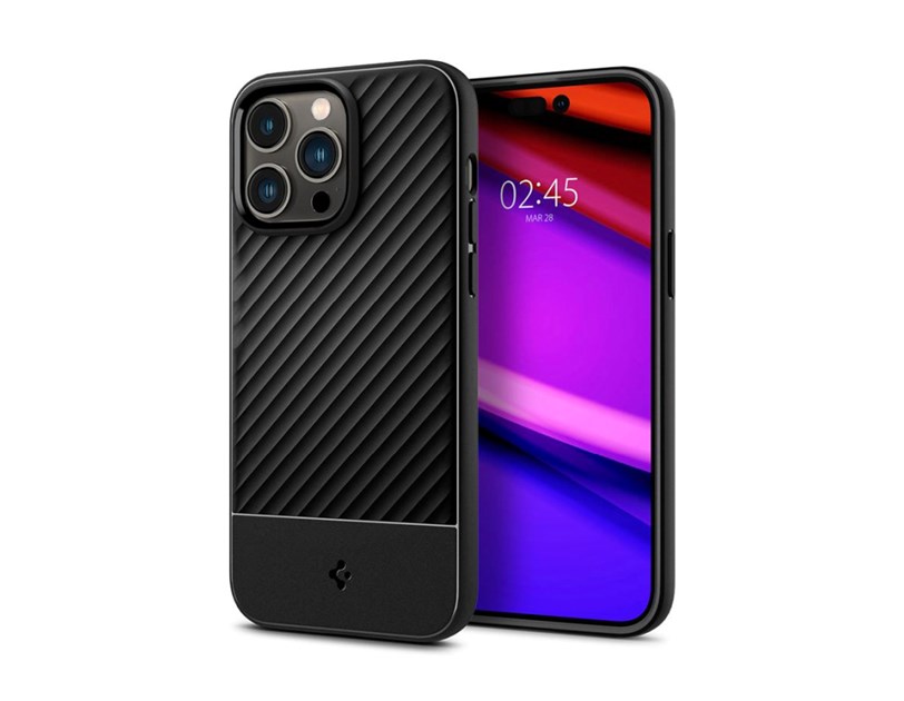 Spigen Core Armor, zaštitna maska za telefon, mat crna - iPhone 14 Pro (ACS04661)