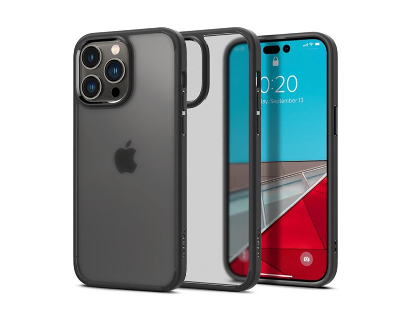 Spigen Ultra Hybrid, zaštitna maska za telefon, crna - iPhone 14 Pro