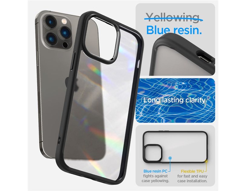 Spigen Ultra Hybrid, zaštitna maska za telefon, crna - iPhone 14 Pro