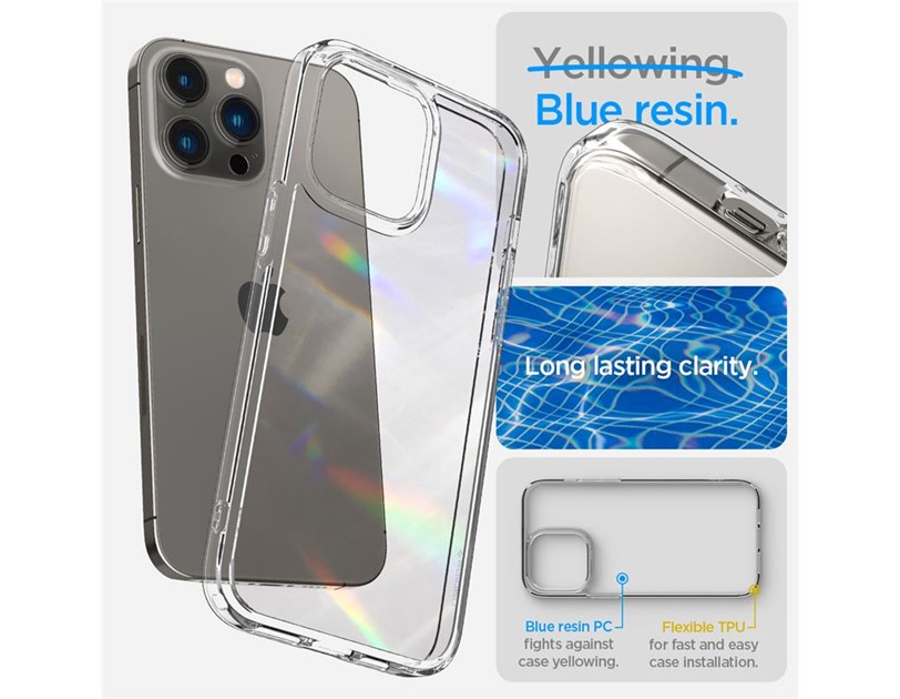 Spigen Ultra Hybrid, zaštitna maska za telefon, kristalna - iPhone 14 Pro